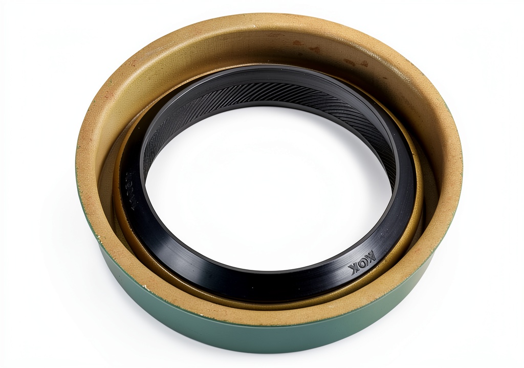 Installing National Spring Loaded Seals for Automotive on a wooden workbench