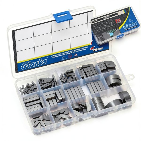 Glarks Carbon Steel Woodruff Keys Kit-5