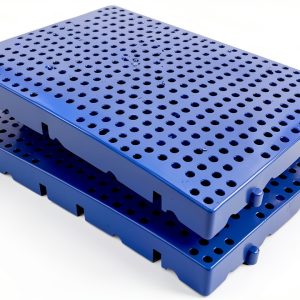Plastic Pallet LXSEHN HDPE Floor Pallet Blue 23.6x15.7x2in-0