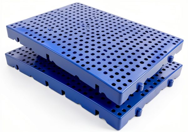 Plastic Pallet LXSEHN HDPE Floor Pallet Blue 23.6x15.7x2in-0