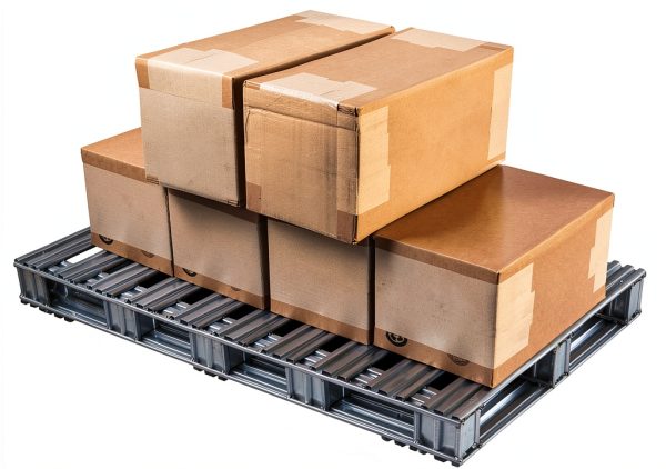 Galvanized Steel Pallet by Vestil SPL-4848 48x48x4.75in Gray-2