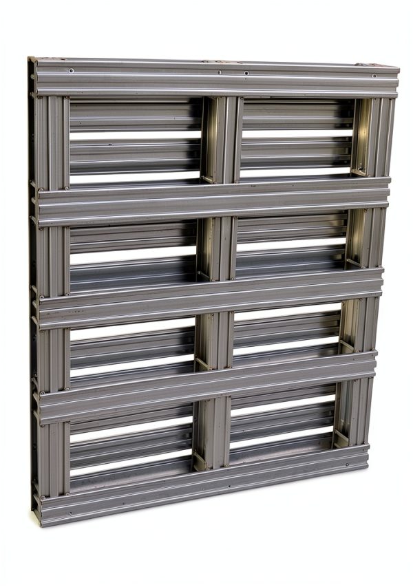 Galvanized Steel Pallet by Vestil SPL-4848 48x48x4.75in Gray-1