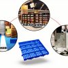 Heavy Duty Plastic Pallets RainXG 3-Pack Waterproof Grid 11.8x11.8x1.8-5