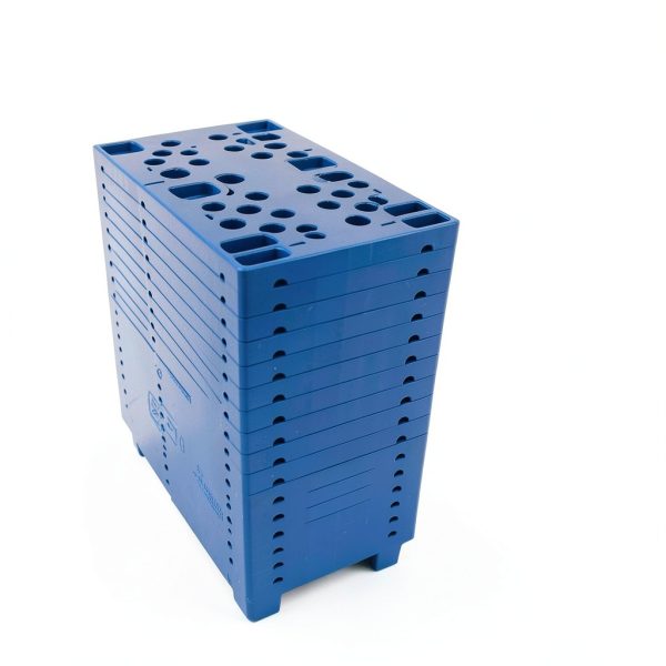 Plastic Pallet RHFUGBOJ 6-Piece Blue 19.6x11.8x3.9 in-4