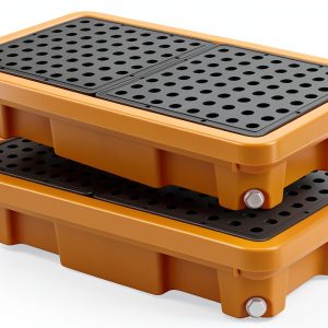 Spill Containment Pallet ReyetRentu 2-Piece HDPE 26x14x4.7in 2000lb-0