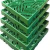 Plastic Pallet LXSEHN 5‑Piece Green HDPE Grid Pad 23.6×15.7×2 in-0