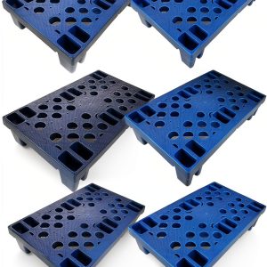 Plastic Pallet RHFUGBOJ 6-Piece Blue 19.6x11.8x3.9 in-0