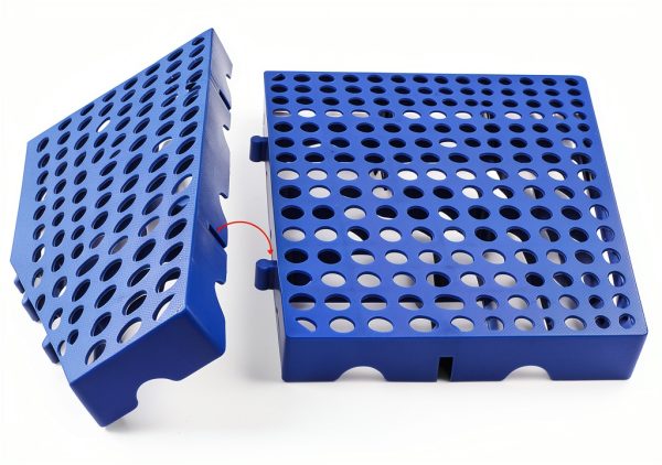 Heavy Duty Plastic Pallets RainXG 3-Pack Waterproof Grid 11.8x11.8x1.8-3