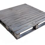 Galvanized Steel Pallet by Vestil SPL-4848 48x48x4.75in Gray-0
