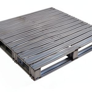Galvanized Steel Pallet by Vestil SPL-4848 48x48x4.75in Gray-0