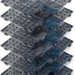 Lightweight Nestable Plastic Pallets BOUTICOL 12 Piece Blue TPE Mat-0