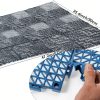 Lightweight Nestable Plastic Pallets BOUTICOL 12 Piece Blue TPE Mat-2