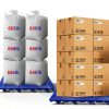 Round Hole Plastic Pallets 2 pcs 23.6x11.8x1.18in HDPE Blue by JIAHOHI-3