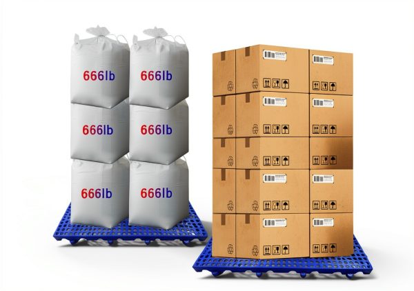 Round Hole Plastic Pallets 2 pcs 23.6x11.8x1.18in HDPE Blue by JIAHOHI-3