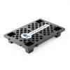 4 Pcs Plastic Pallets for Basement Storage Nestable Moisture Waterproof Lightweight Floor Pallets with Breathable Grid for Indoor Outdoor Supermarket Warehouse (23.6 x 15.8 x 3.9 Inch,Black)-1