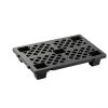 Plastic Pallet Jeracino 2-Pack – HDPE Waterproof Interlocking Black-1