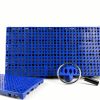 Round Hole Plastic Pallets 2 pcs 23.6x11.8x1.18in HDPE Blue by JIAHOHI-1