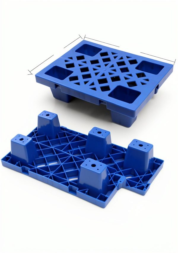 Plastic Pallets,4 Pack Lightweight Pallet,Nestable Moisture-Proof Floor Pallets,Spliceable Breathable Grid Platform for Garage Warehouse Supermarket Basement Outside Storage,15.7x11.8x3.9in-1