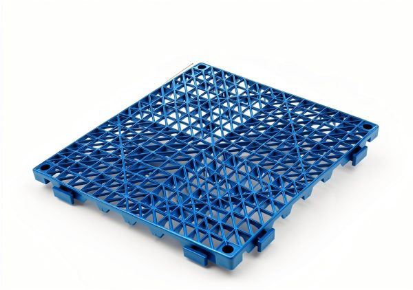 Lightweight Nestable Plastic Pallets BOUTICOL 12 Piece Blue TPE Mat-1