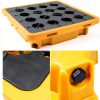 Drum Modular Platform QWORK Spill Pallet 2000lb Capacity-4