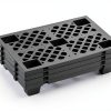 Plastic Pallet Jeracino 2-Pack – HDPE Waterproof Interlocking Black-3